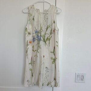 H&M Floral Sleeveless Dress - Cream